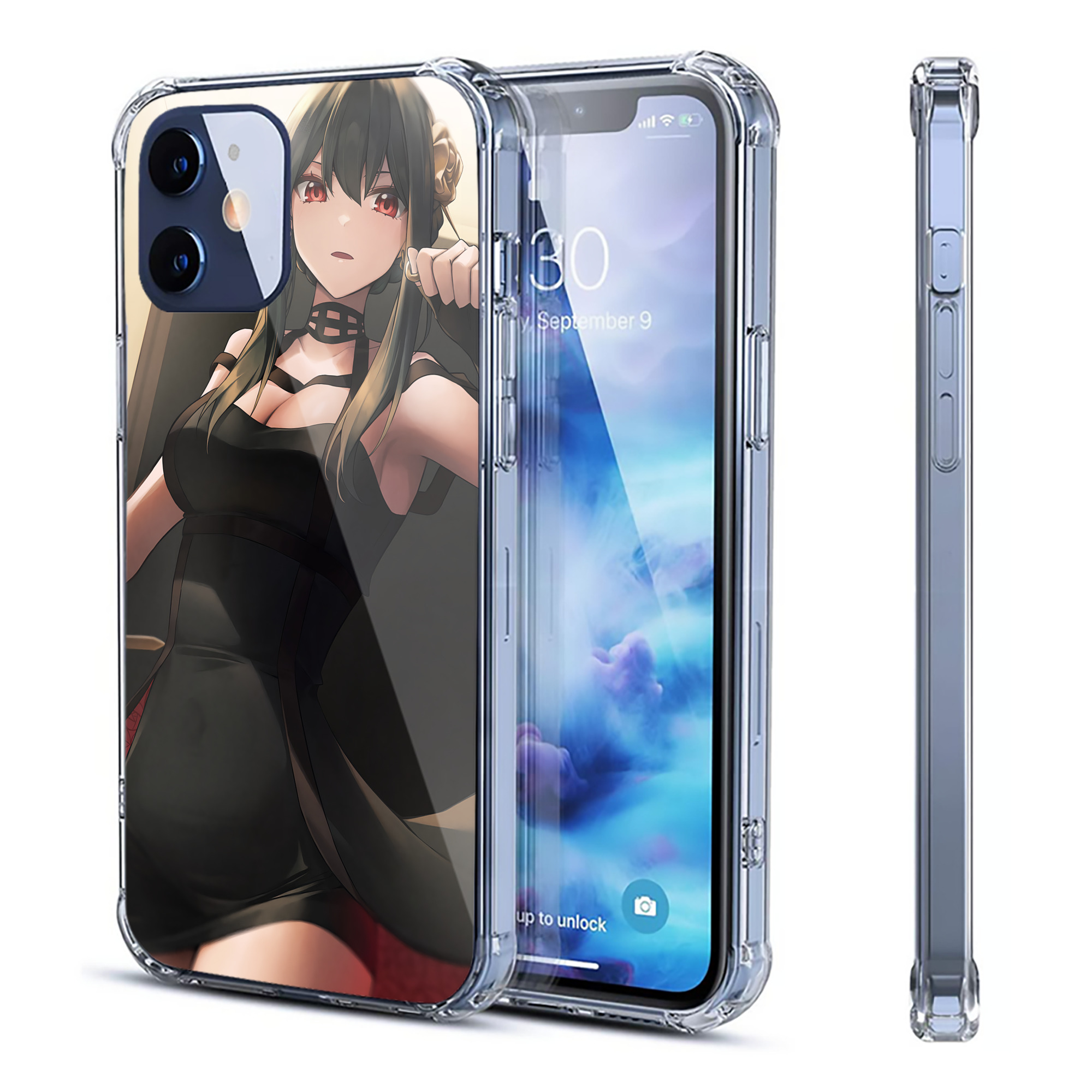 （画像用） SPY×FAMILY间谍家家酒 【iPhone 12シリーズ対応】透明スマホケース（クリアソフトケース）